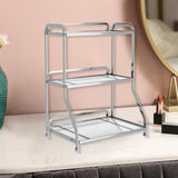 Maxbell Bathroom Organizer Countertop Three Tier Vanity Tray for Kitchen Room sliver