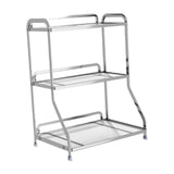 Maxbell Bathroom Organizer Countertop Three Tier Vanity Tray for Kitchen Room sliver