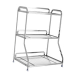 Maxbell Bathroom Organizer Countertop Three Tier Vanity Tray for Kitchen Room sliver