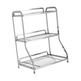 Maxbell Bathroom Organizer Countertop Three Tier Vanity Tray for Kitchen Room sliver