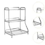 Maxbell Bathroom Organizer Countertop Three Tier Vanity Tray for Kitchen Room sliver