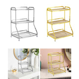 Maxbell Bathroom Organizer Countertop Three Tier Vanity Tray for Kitchen Room sliver