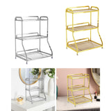 Maxbell Bathroom Organizer Countertop Three Tier Vanity Tray for Kitchen Room sliver