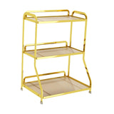 Maxbell Bathroom Organizer Countertop Three Tier Vanity Tray for Kitchen Room gold
