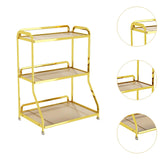 Maxbell Bathroom Organizer Countertop Three Tier Vanity Tray for Kitchen Room gold