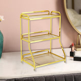 Maxbell Bathroom Organizer Countertop Three Tier Vanity Tray for Kitchen Room gold