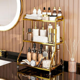 Maxbell Bathroom Organizer Countertop Three Tier Vanity Tray for Kitchen Room gold
