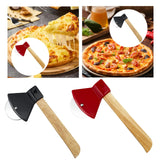 Maxbell Axe Pizza Wheel Slicer Fun Easy to Clean Professional Pizza Cutter for Pizza Black
