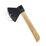 Maxbell Axe Pizza Wheel Slicer Fun Easy to Clean Professional Pizza Cutter for Pizza Black