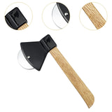 Maxbell Axe Pizza Wheel Slicer Fun Easy to Clean Professional Pizza Cutter for Pizza Black