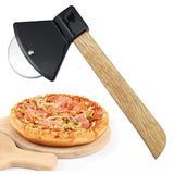 Maxbell Axe Pizza Wheel Slicer Fun Easy to Clean Professional Pizza Cutter for Pizza Black