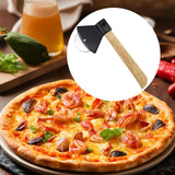 Maxbell Axe Pizza Wheel Slicer Fun Easy to Clean Professional Pizza Cutter for Pizza Black