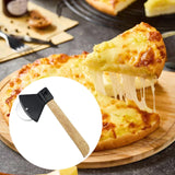 Maxbell Axe Pizza Wheel Slicer Fun Easy to Clean Professional Pizza Cutter for Pizza Black
