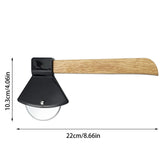 Maxbell Axe Pizza Wheel Slicer Fun Easy to Clean Professional Pizza Cutter for Pizza Black