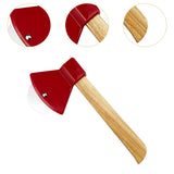 Maxbell Axe Pizza Wheel Slicer Fun Easy to Clean Professional Pizza Cutter for Pizza Red