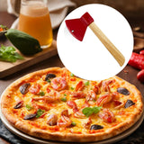 Maxbell Axe Pizza Wheel Slicer Fun Easy to Clean Professional Pizza Cutter for Pizza Red