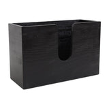 Maxbell Tissue Box Cover Restroom Tissue Box Holder Wall Mounted Toilet Paper Holder black