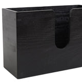 Maxbell Tissue Box Cover Restroom Tissue Box Holder Wall Mounted Toilet Paper Holder black