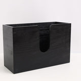 Maxbell Tissue Box Cover Restroom Tissue Box Holder Wall Mounted Toilet Paper Holder black
