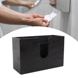 Maxbell Tissue Box Cover Restroom Tissue Box Holder Wall Mounted Toilet Paper Holder black