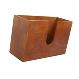 Maxbell Tissue Box Cover Restroom Tissue Box Holder Wall Mounted Toilet Paper Holder brown