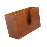 Maxbell Tissue Box Cover Restroom Tissue Box Holder Wall Mounted Toilet Paper Holder brown