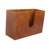 Maxbell Tissue Box Cover Restroom Tissue Box Holder Wall Mounted Toilet Paper Holder brown