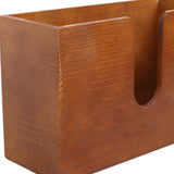 Maxbell Tissue Box Cover Restroom Tissue Box Holder Wall Mounted Toilet Paper Holder brown