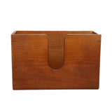 Maxbell Tissue Box Cover Restroom Tissue Box Holder Wall Mounted Toilet Paper Holder brown