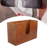 Maxbell Tissue Box Cover Restroom Tissue Box Holder Wall Mounted Toilet Paper Holder brown