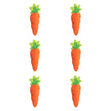 Maxbell 6 Pieces Easter Carrot Cutlery Holders Pouch Bags for Birthday Party Wedding