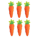 Maxbell 6 Pieces Easter Carrot Cutlery Holders Pouch Bags for Birthday Party Wedding