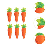 Maxbell 6 Pieces Easter Carrot Cutlery Holders Pouch Bags for Birthday Party Wedding