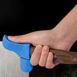 Maxbell Finger Protector Multifunctional Sturdy Knife Handle Cover for Food Chopping blue