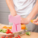 Maxbell Finger Protector Multifunctional Sturdy Knife Handle Cover for Food Chopping pink