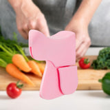 Maxbell Finger Protector Multifunctional Sturdy Knife Handle Cover for Food Chopping pink