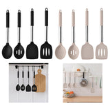 Maxbell 4Pcs Cooking Utensils Mixing Easy to Clean Spoons Stirring Nonstick Cookware Black