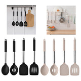 Maxbell 4Pcs Cooking Utensils Mixing Easy to Clean Spoons Stirring Nonstick Cookware Black