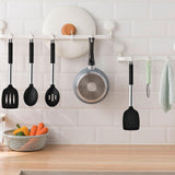 Maxbell 4Pcs Cooking Utensils Mixing Easy to Clean Spoons Stirring Nonstick Cookware Black