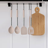 Maxbell 4Pcs Cooking Utensils Mixing Easy to Clean Spoons Stirring Nonstick Cookware Beige