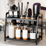 Maxbell Bathroom Organizer Countertop Iron Makeup Storage Rack for Kitchen Offices Bathroom
