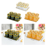 Maxbell Dry Fruit Tray with Lid with Tray Wedding Nuts Plate for Wedding Party Candy clear