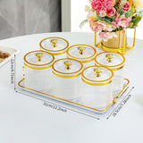 Maxbell Dry Fruit Tray with Lid with Tray Wedding Nuts Plate for Wedding Party Candy clear