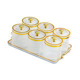 Maxbell Dry Fruit Tray with Lid with Tray Wedding Nuts Plate for Wedding Party Candy clear