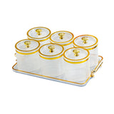 Maxbell Dry Fruit Tray with Lid with Tray Wedding Nuts Plate for Wedding Party Candy clear