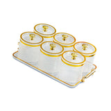 Maxbell Dry Fruit Tray with Lid with Tray Wedding Nuts Plate for Wedding Party Candy clear
