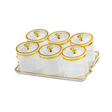 Maxbell Dry Fruit Tray with Lid with Tray Wedding Nuts Plate for Wedding Party Candy clear