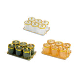 Maxbell Dry Fruit Tray with Lid with Tray Wedding Nuts Plate for Wedding Party Candy clear