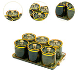 Maxbell Dry Fruit Tray with Lid with Tray Wedding Nuts Plate for Wedding Party Candy green