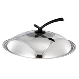 Maxbell Round Frying Pan Cover 36cm Fry Pan Lid for Home Use 34-35.5cm Diameter Pots Standable Handle